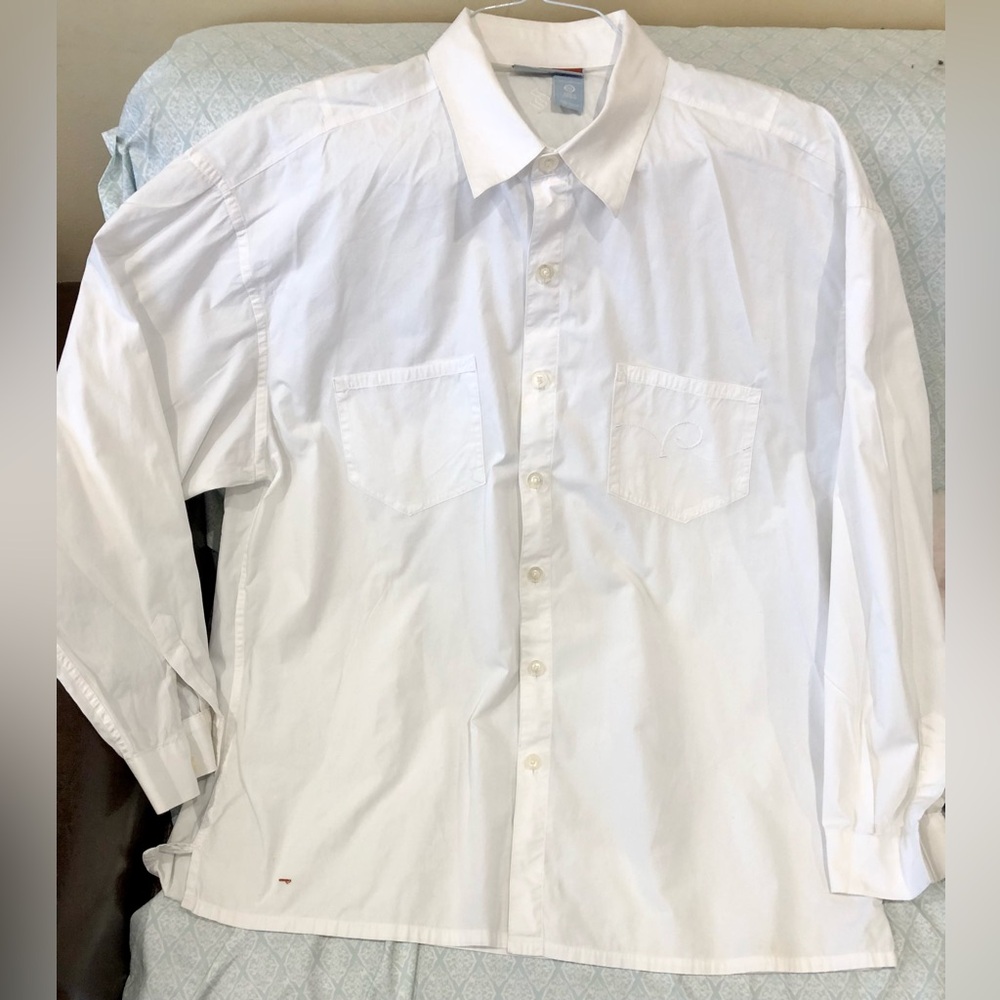Vintage Rocawear Long Sleeve White Dress Shirt. Men’s size XXL